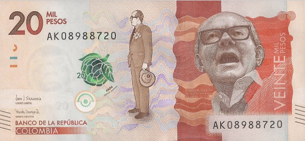 PN461e Colombia - 20.000 Pesos (2019)
